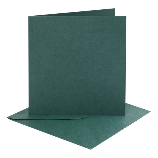 Dark Green Cards6 x 6 Inches 4 Pack