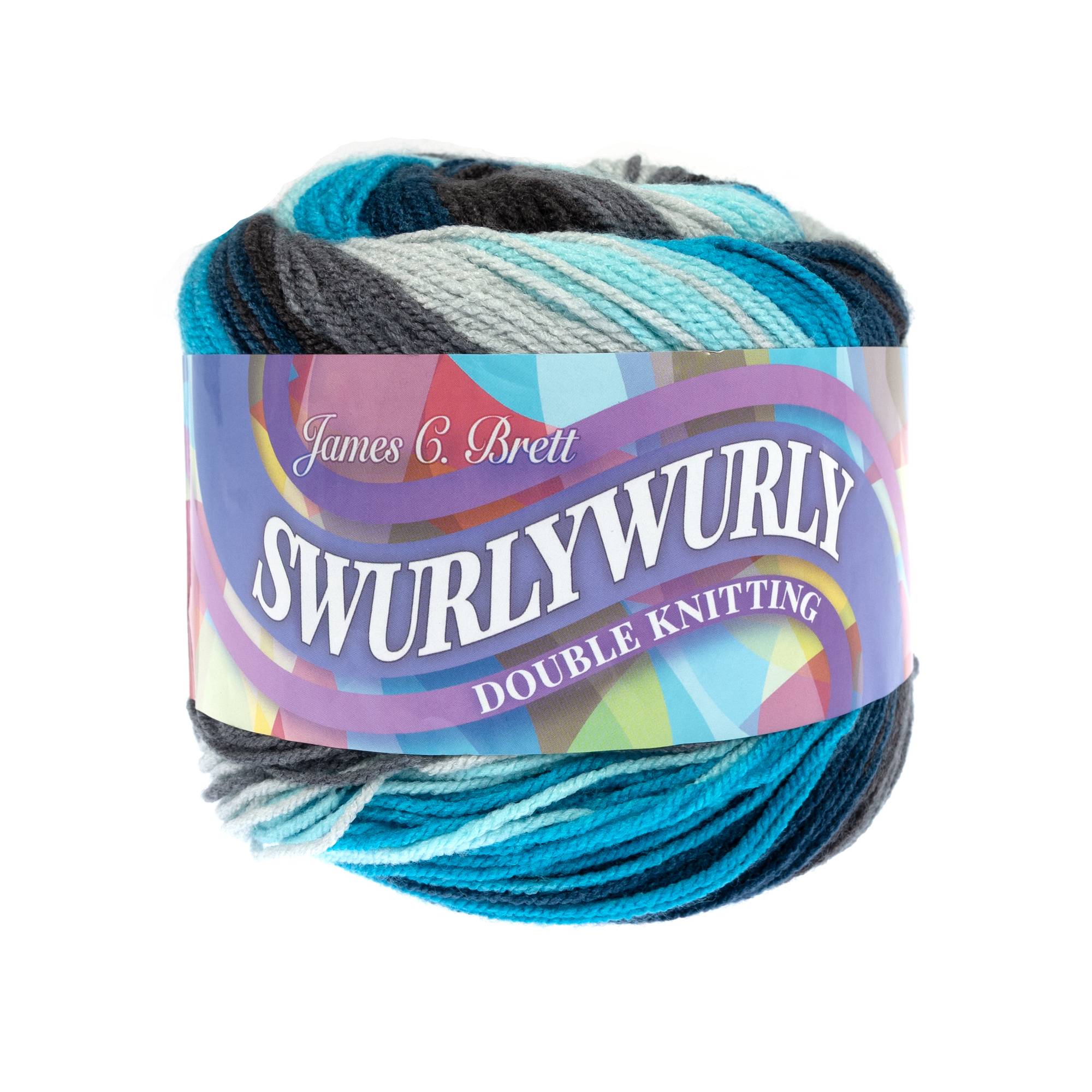 James C Brett Stormy Seas Swurlywurly DK Yarn 200g
