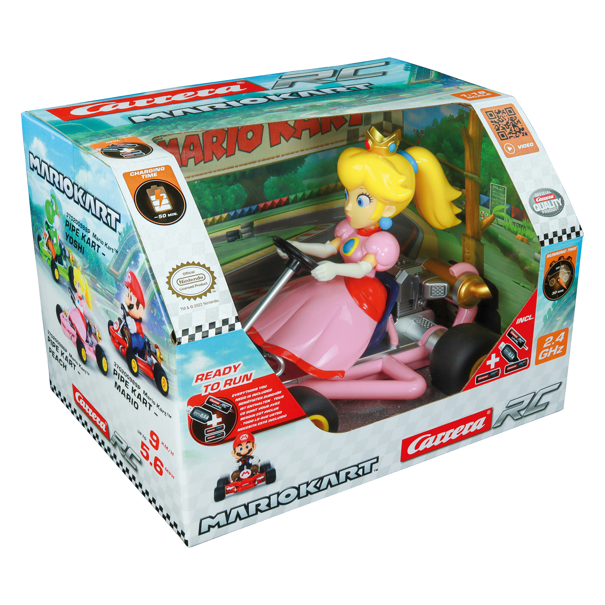 Carrera Mario Kart RC Peach Pipe Kart