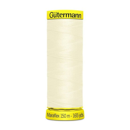 Gutermann Cream Maraflex Stretchy Sewing Thread 150m (1)