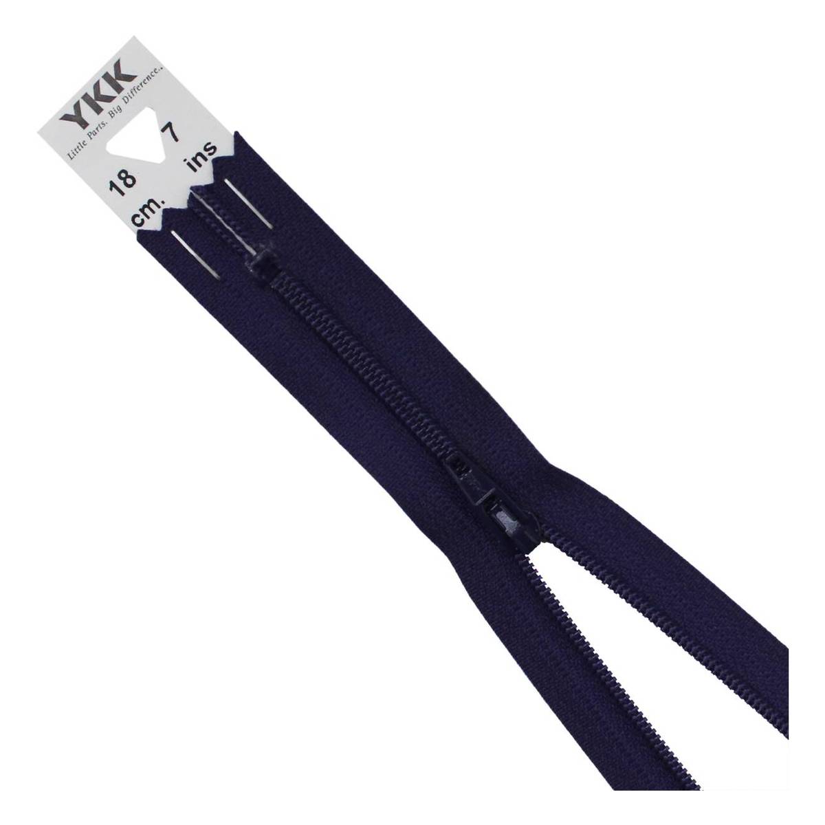 YKK Dark Purple Dress and Skirt Zip 18cm