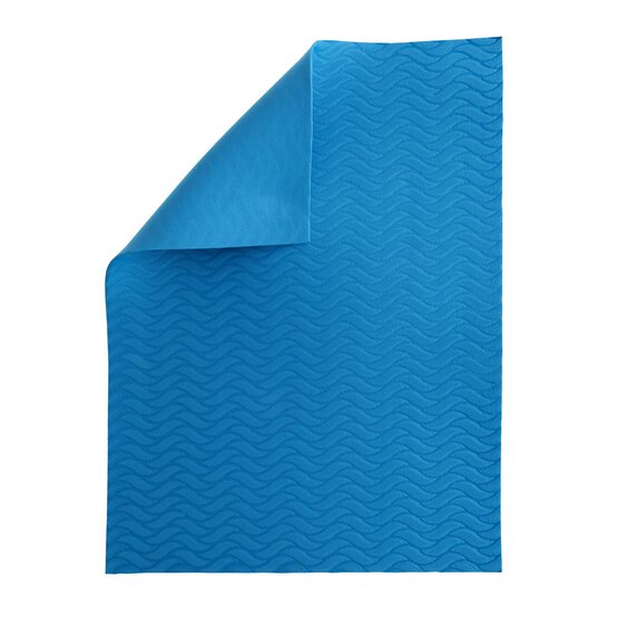 Blue Wavy Embossed EVA Foam Sheet 22.5cm x 30cm