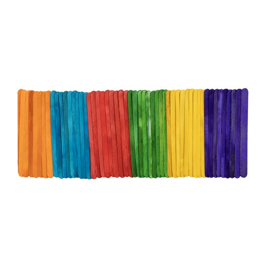Assorted Wooden Craft Sticks 50 Pack