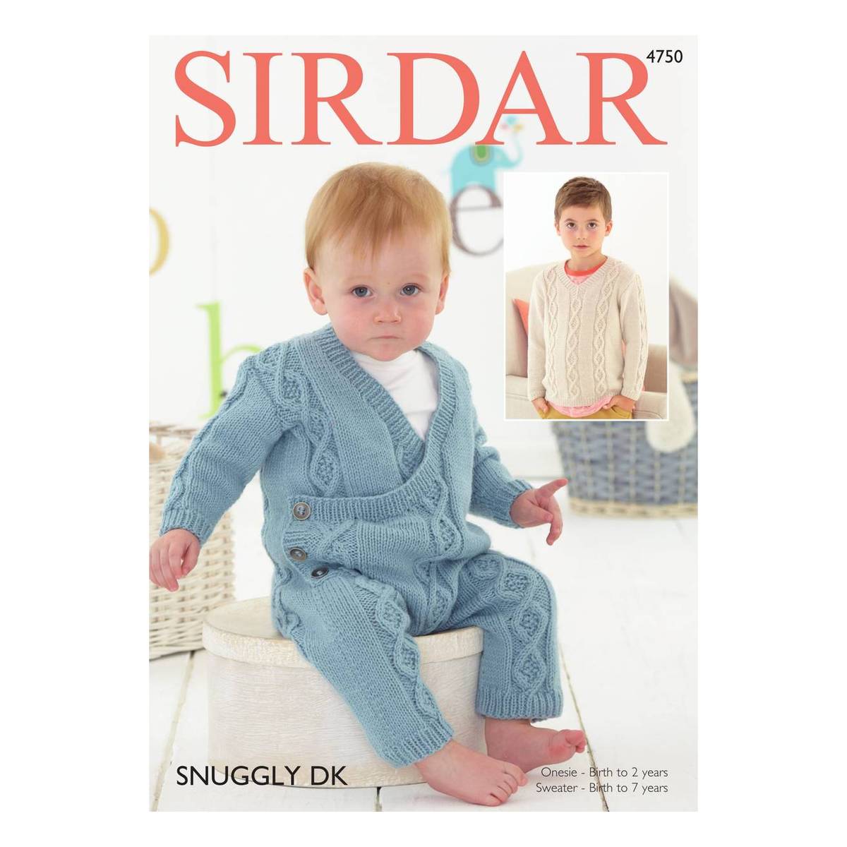 Sirdar Snuggly DK Onesie and Sweater Digital Pattern 4750