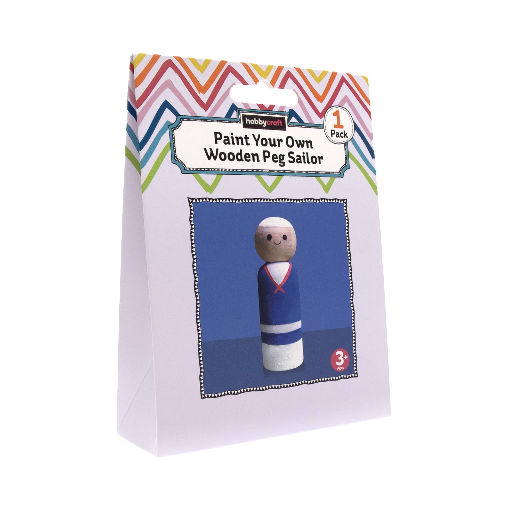 Paint Your Own Wooden Peg Sailor Kit