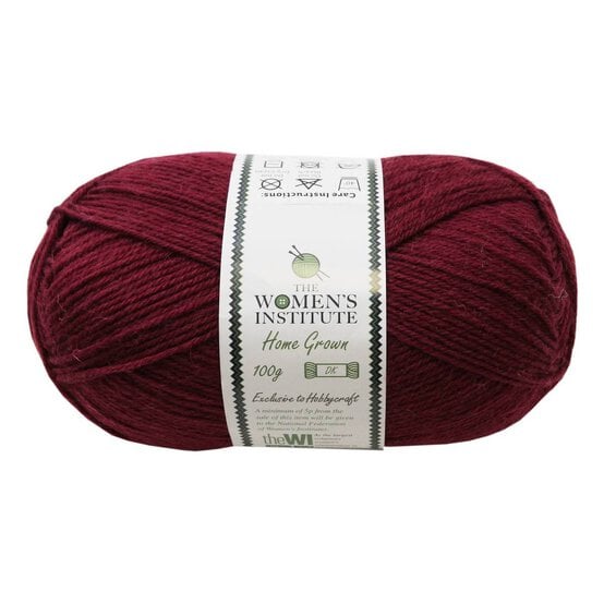 Women's Institute Plum Home Grown DK Yarn 100g