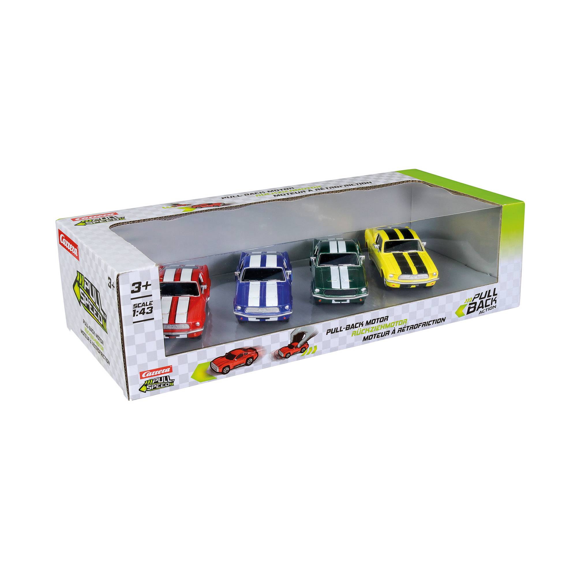 Carrera Pull Speed Mustang 67 4 Pack