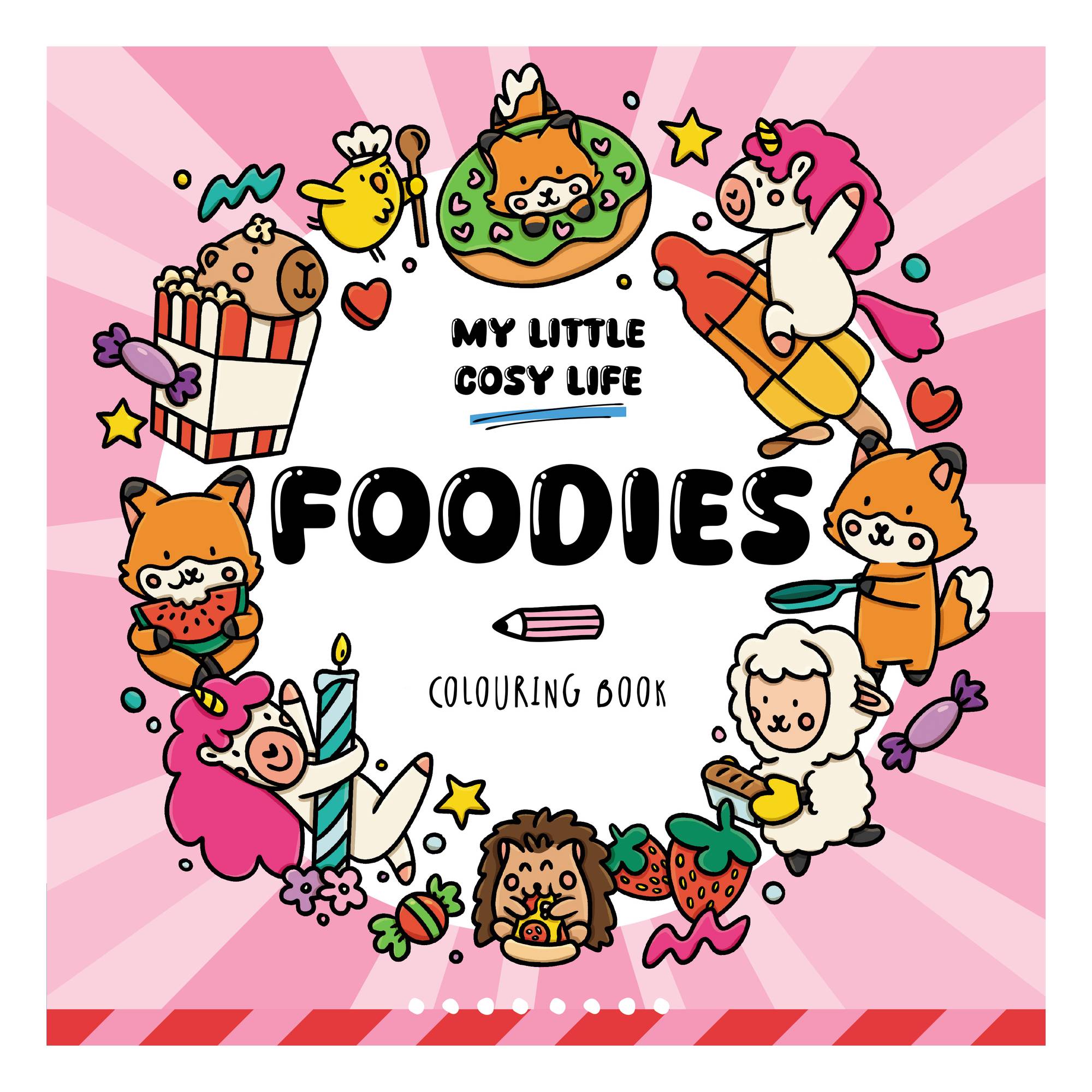 My Little Cosy Life Foodies Colouring Book