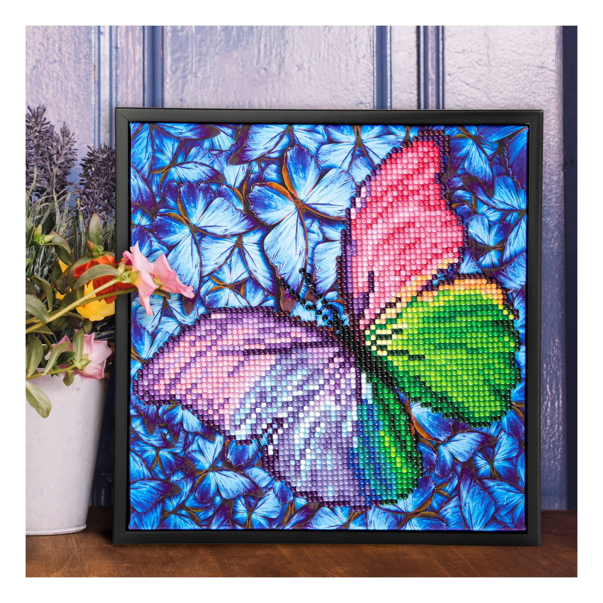 Diamond Dotz Flutterby Pink Kit 23cm x 23cm