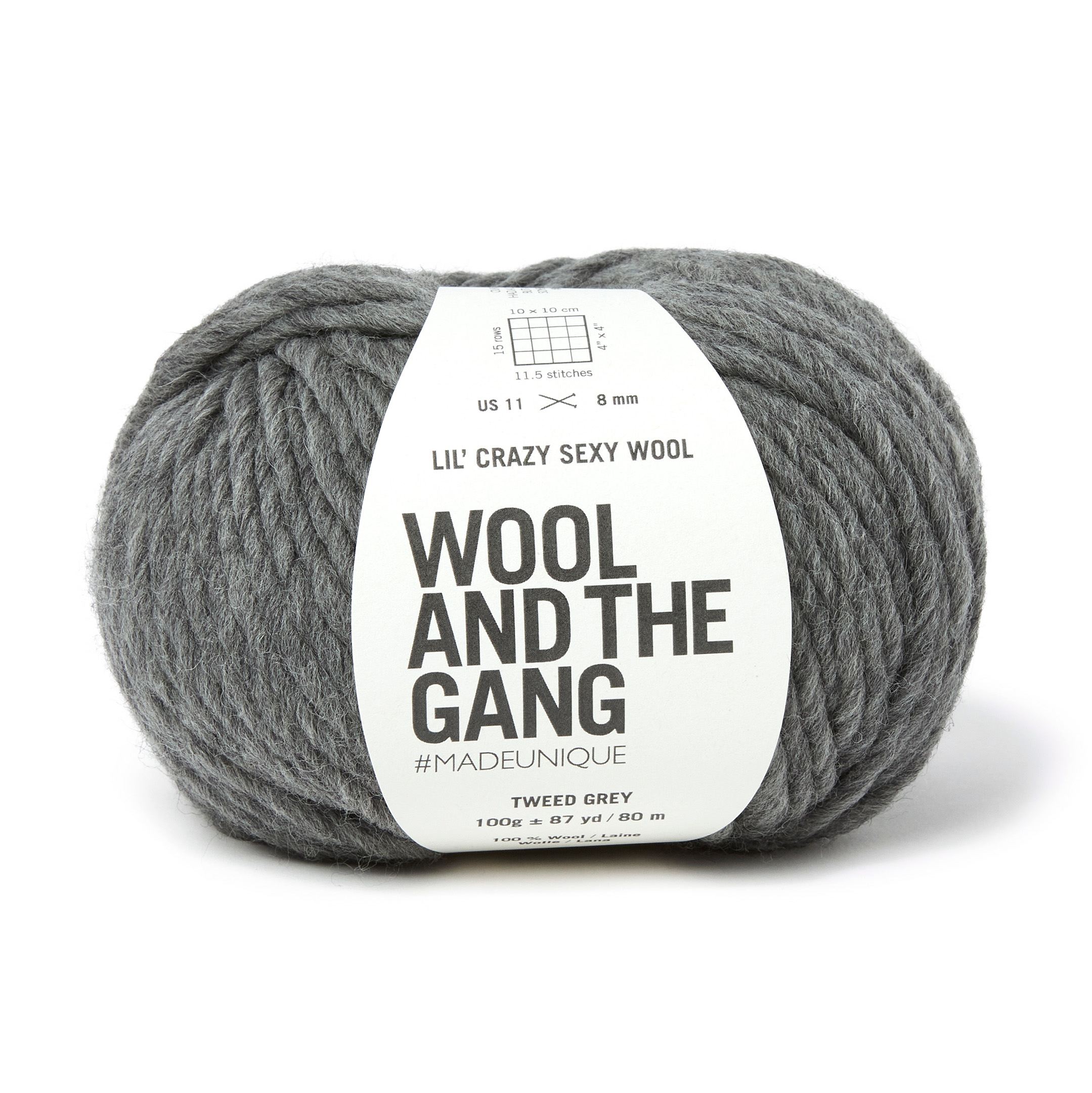 Wool and the Gang Tweed Grey Lil’ Crazy Sexy Wool 100g