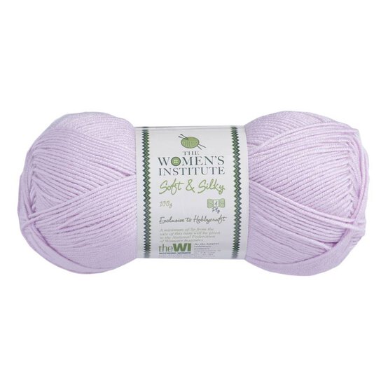 Women's Institute Lilac Soft and Silky 4 Ply Yarn 100g