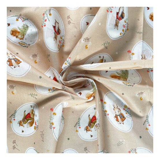 Peter Rabbit Posy Portraits Cotton Fabric by the Metre