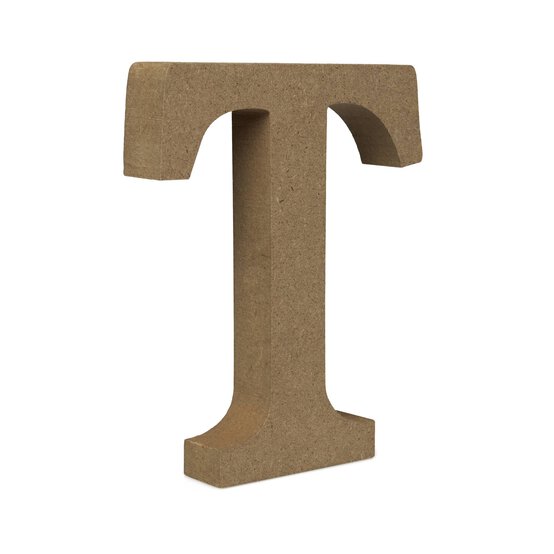 MDF Wooden Letter T 13cm