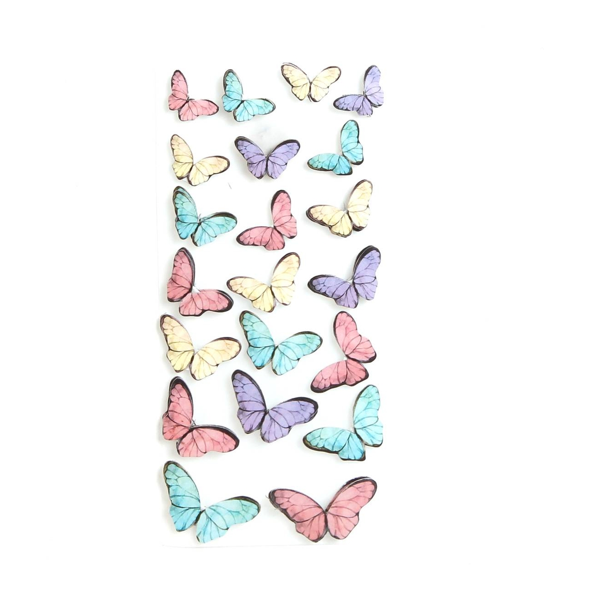Beautiful Butterfly Card Toppers 21 Pack