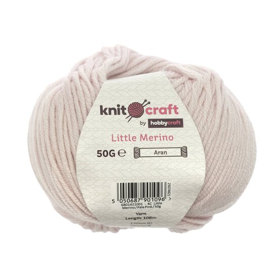 Knitcraft Pale Pink Little Merino 50g