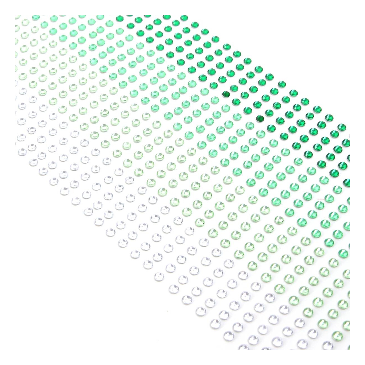 Mixed Green Adhesive Gems 3mm 1080 Pack