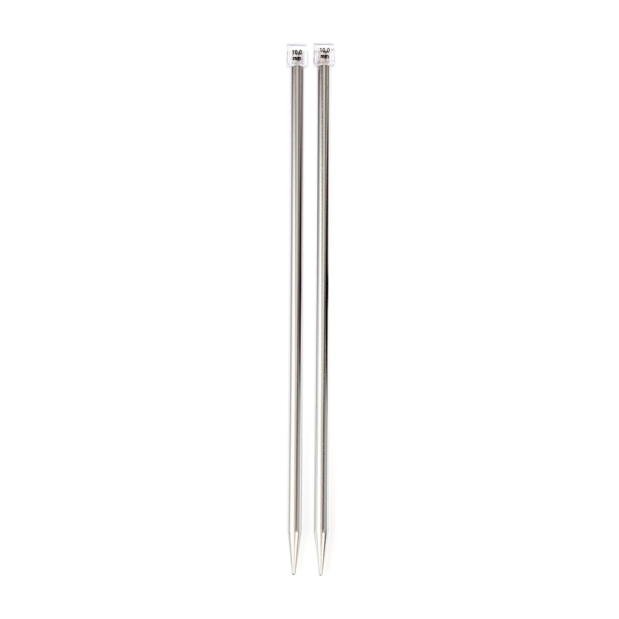 Knitcraft Silver Knitting Needles 10mm
