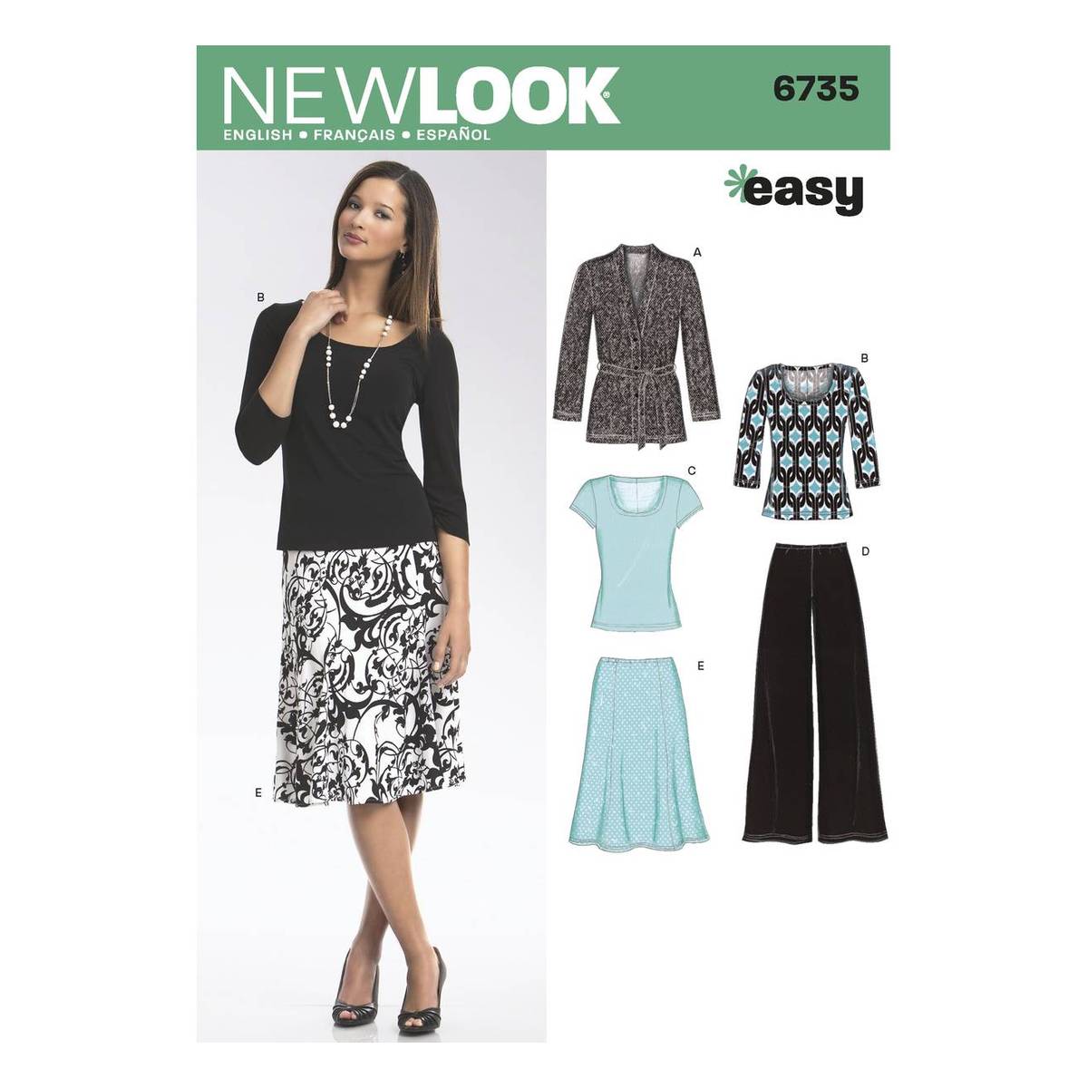 New Look Women's Separates Sewing Pattern 6735