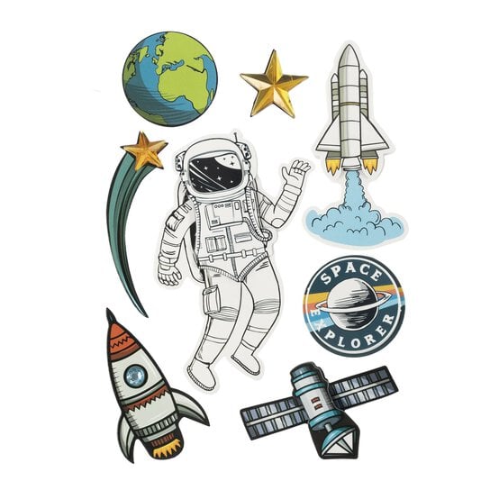 Space Card Toppers 8 Pack