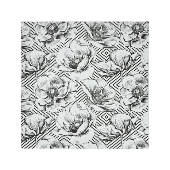 Floral Colour-In Canvas