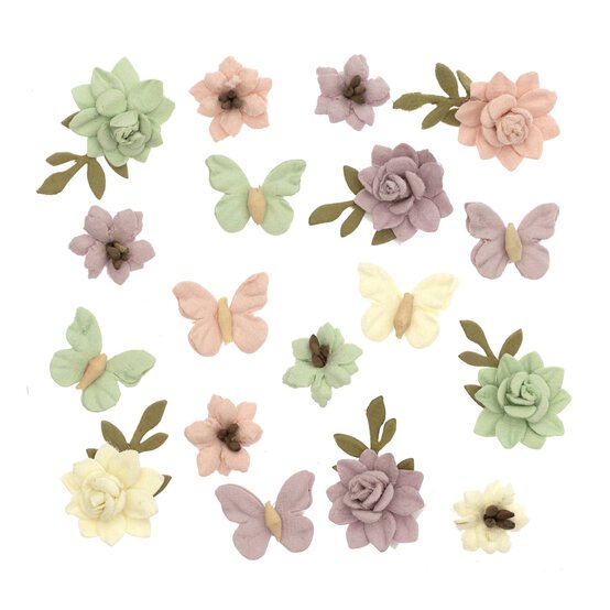 Handmade Fairy Garden Cloria Flowers 18 Pack