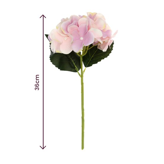 Blush Pink Short Stem Hydrangea 36cm