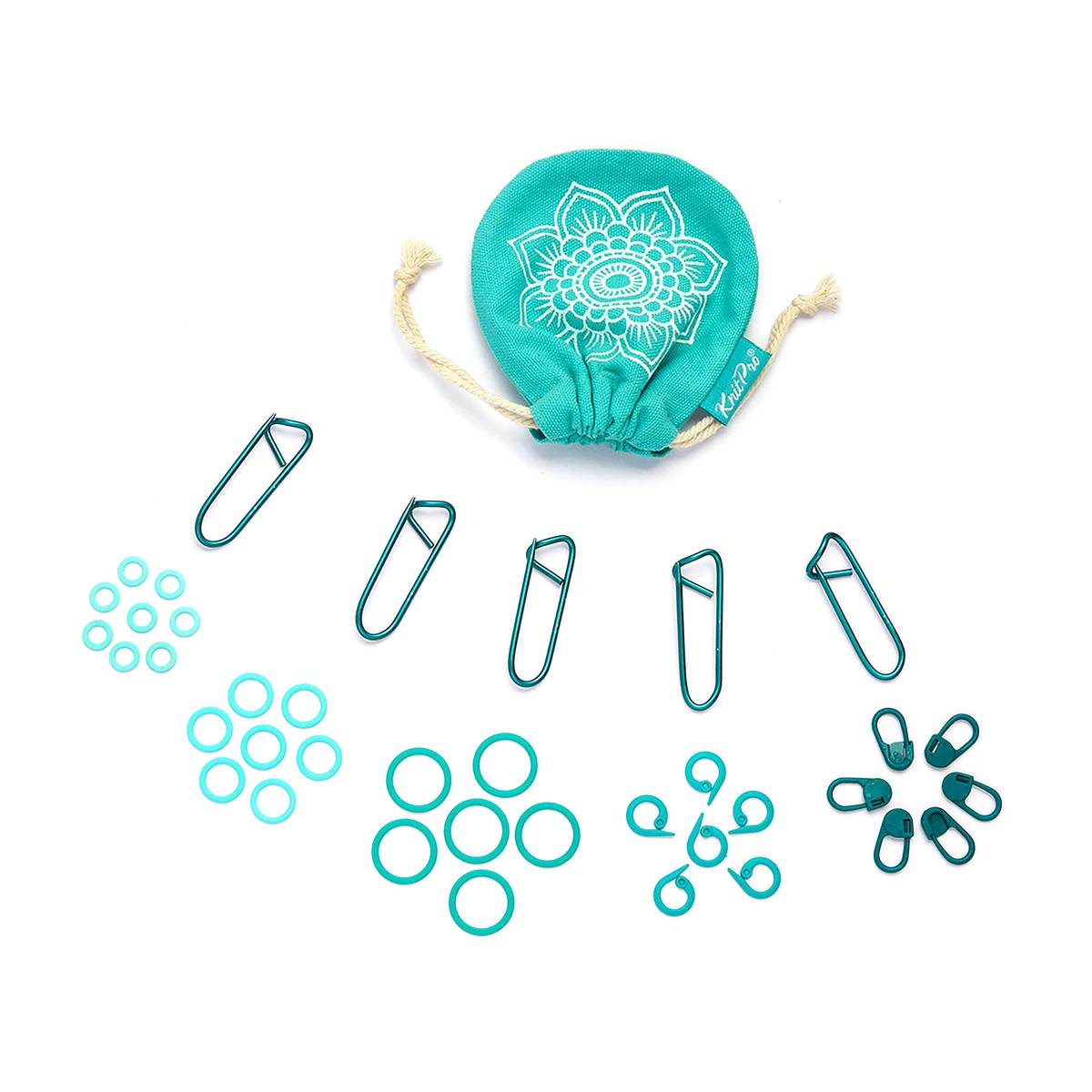 KnitPro Mindful Stitch Markers 100 Pack