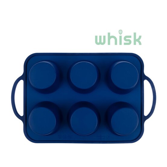 Whisk Jumbo Muffin Wireframed Silicone Bakeware 6 Wells