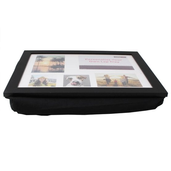 Personalisable Black Lap Tray