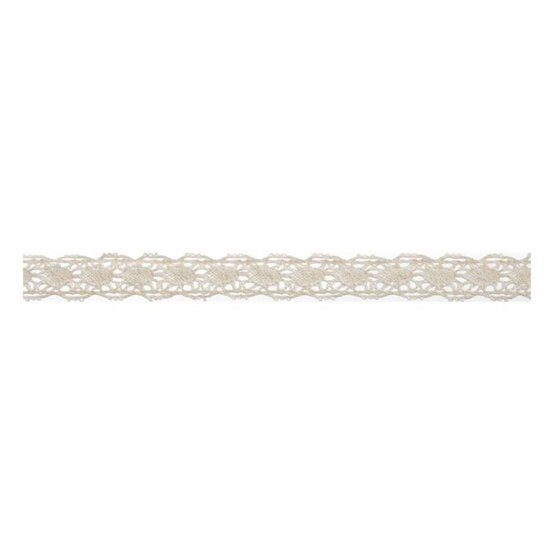 Cream Cotton Lace Scallop Ribbon 10mm x 5m