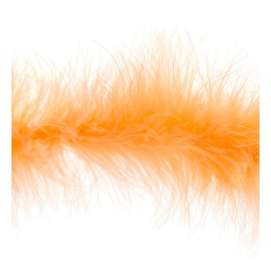 Peach Luxury Marabou Trim by the Metre