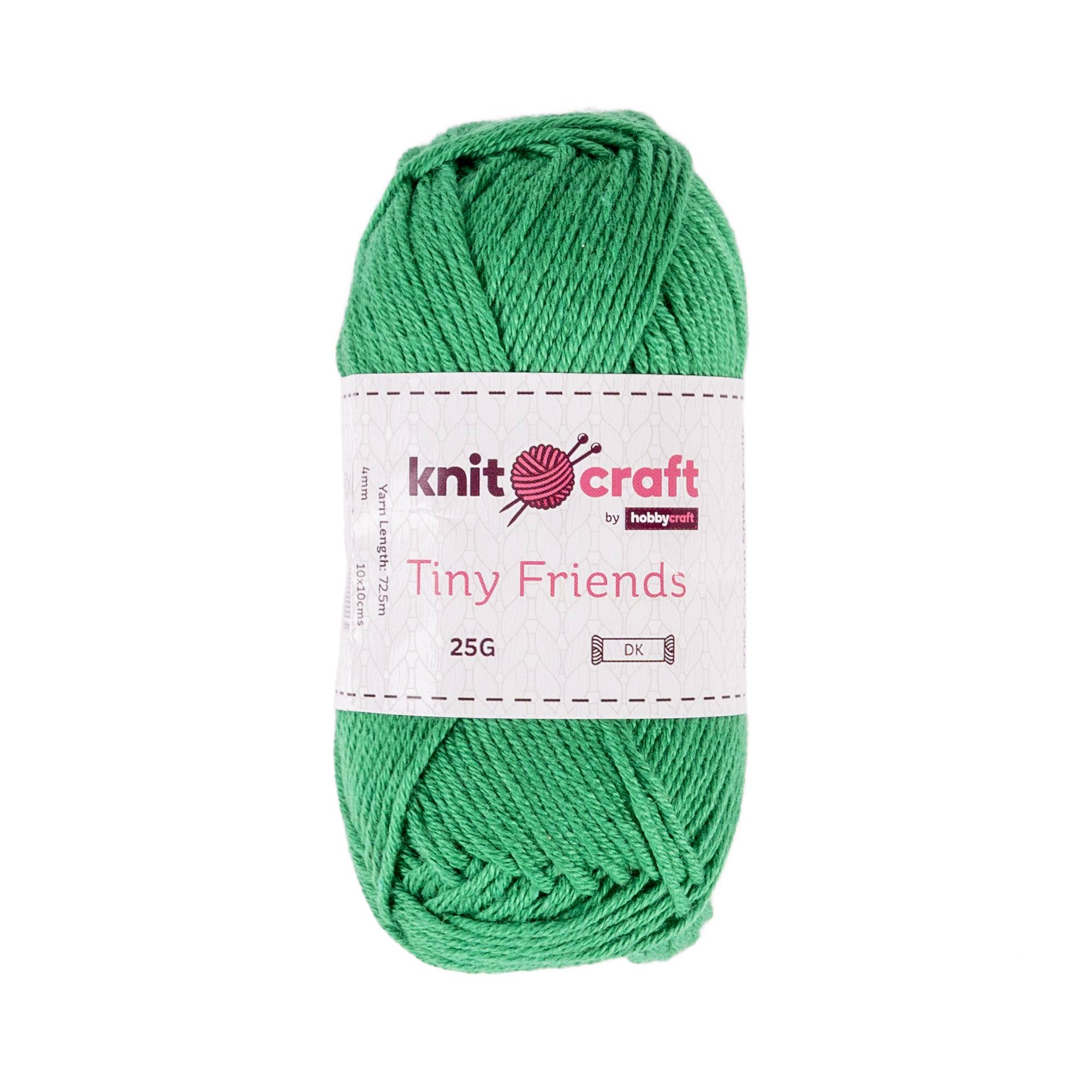Knitcraft Bright Green Tiny Friends Yarn 25g