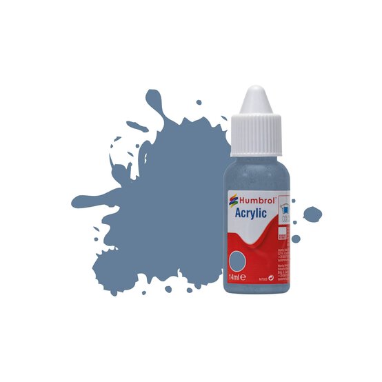 Humbrol 157 Azure Blue Matt Acrylic Paint Dropper 14ml