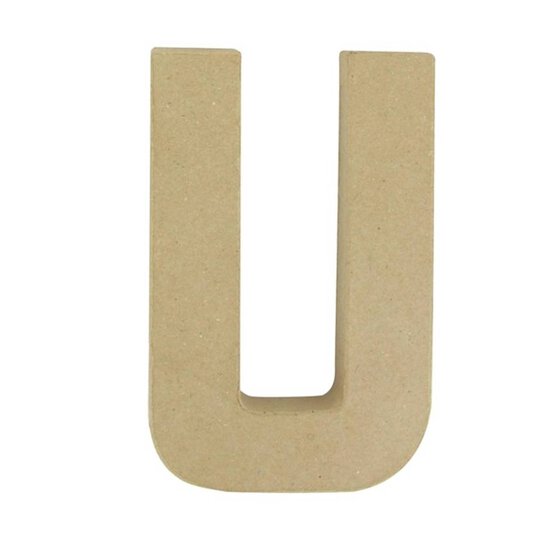 Mache Letter U 20cm