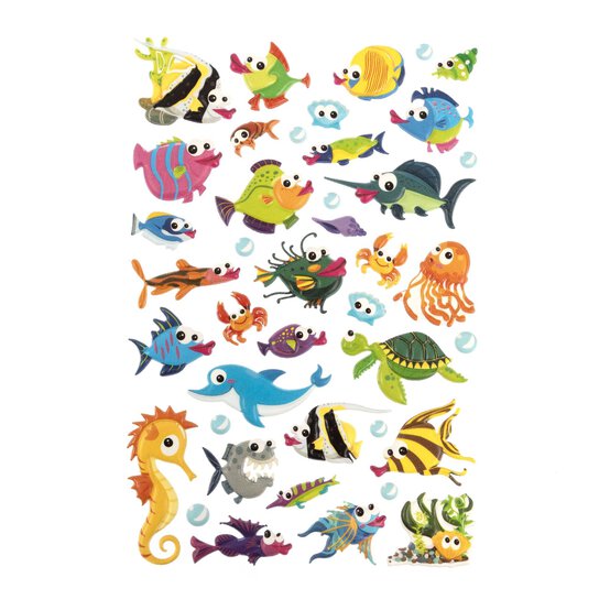 Fish Puffy Stickers