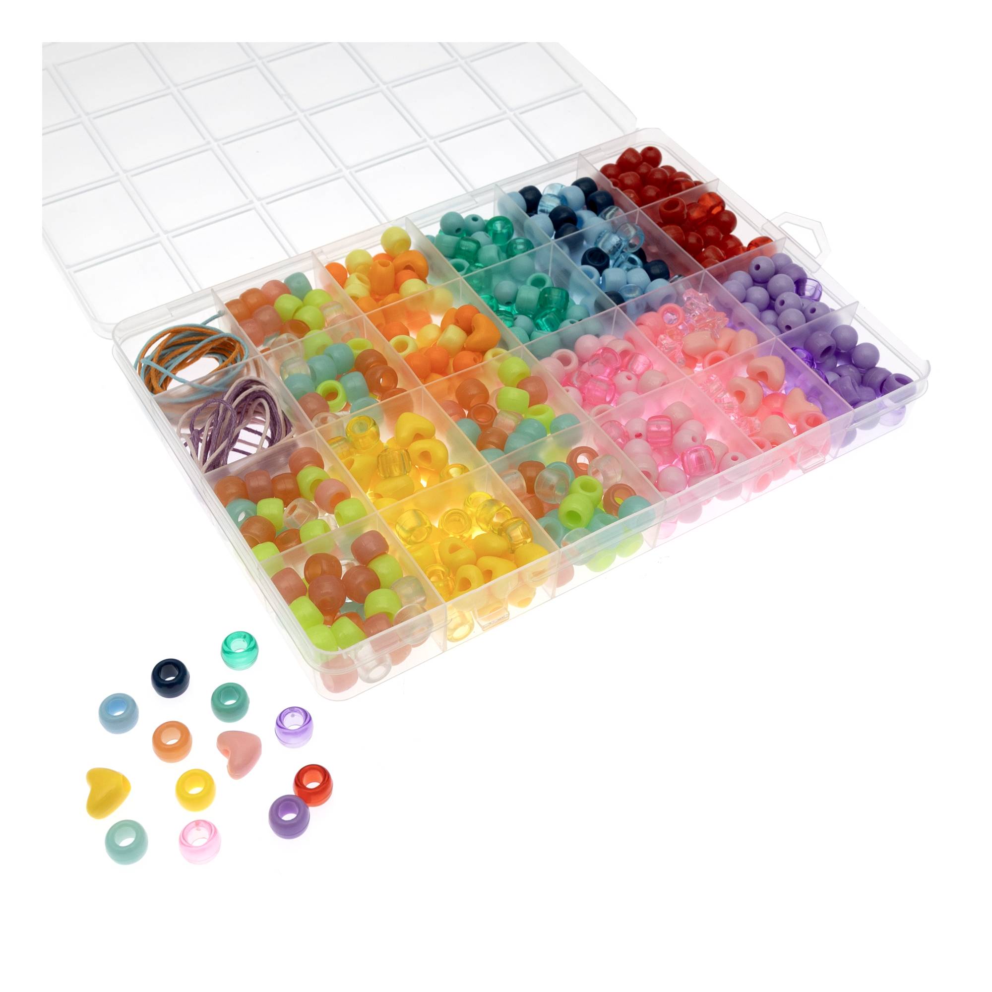 Pony, Star and Heart Bead Box Kit 150g