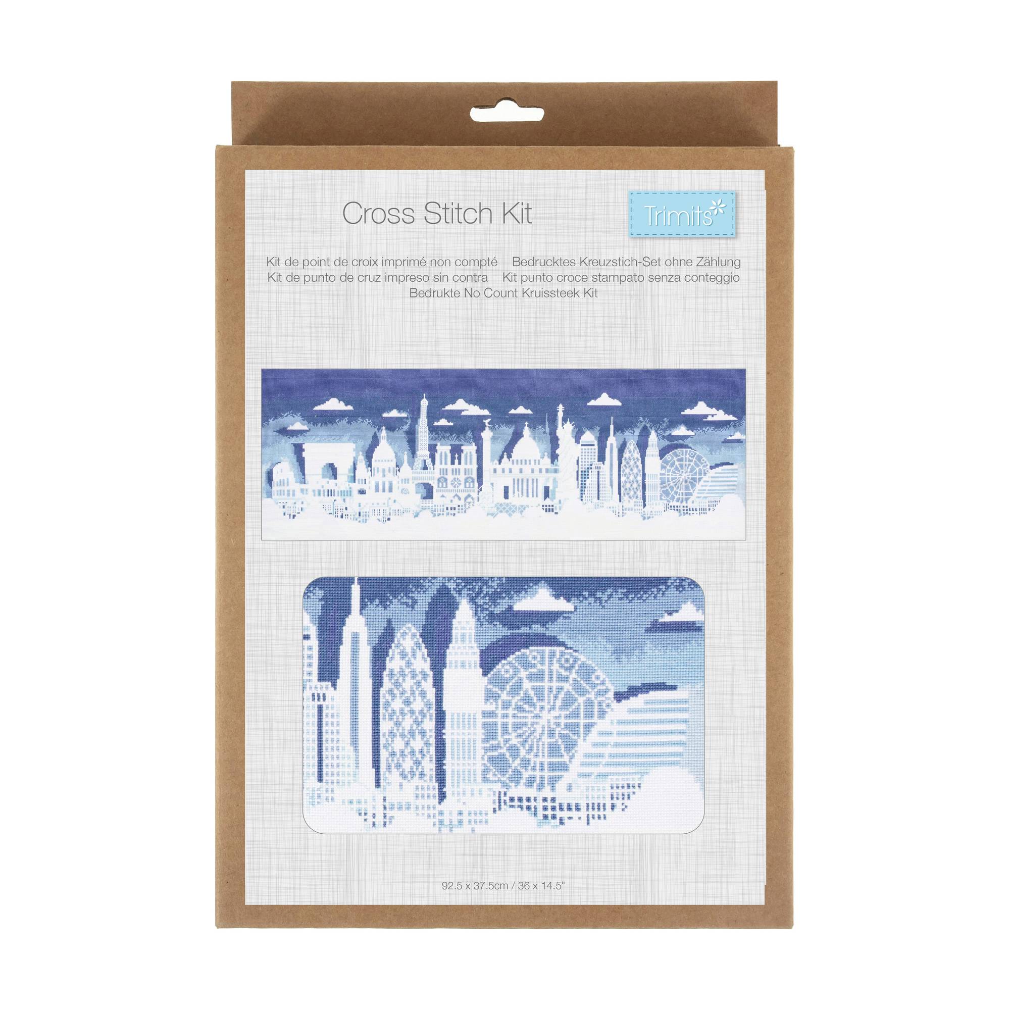 Trimits Cityscape XL Cross Stitch Kit 84cm x 29.5cm