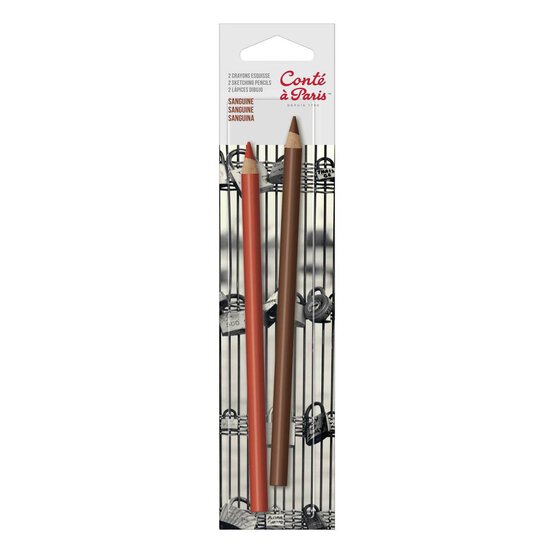Conte a Paris Sanguine Sketching Pencils 2 Pack