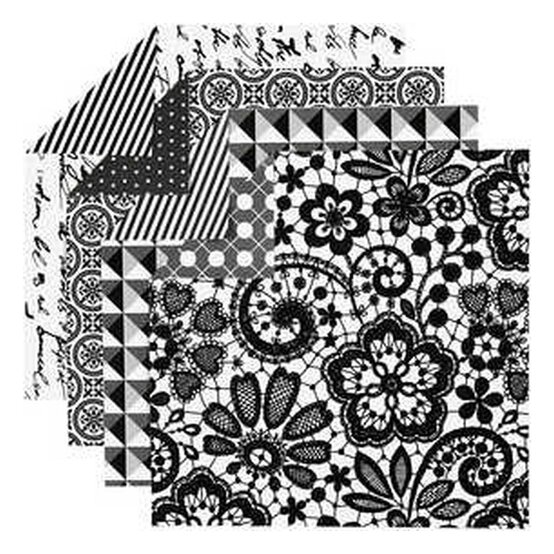 Classic Monochrome Origami Paper 15cm 50 Pack