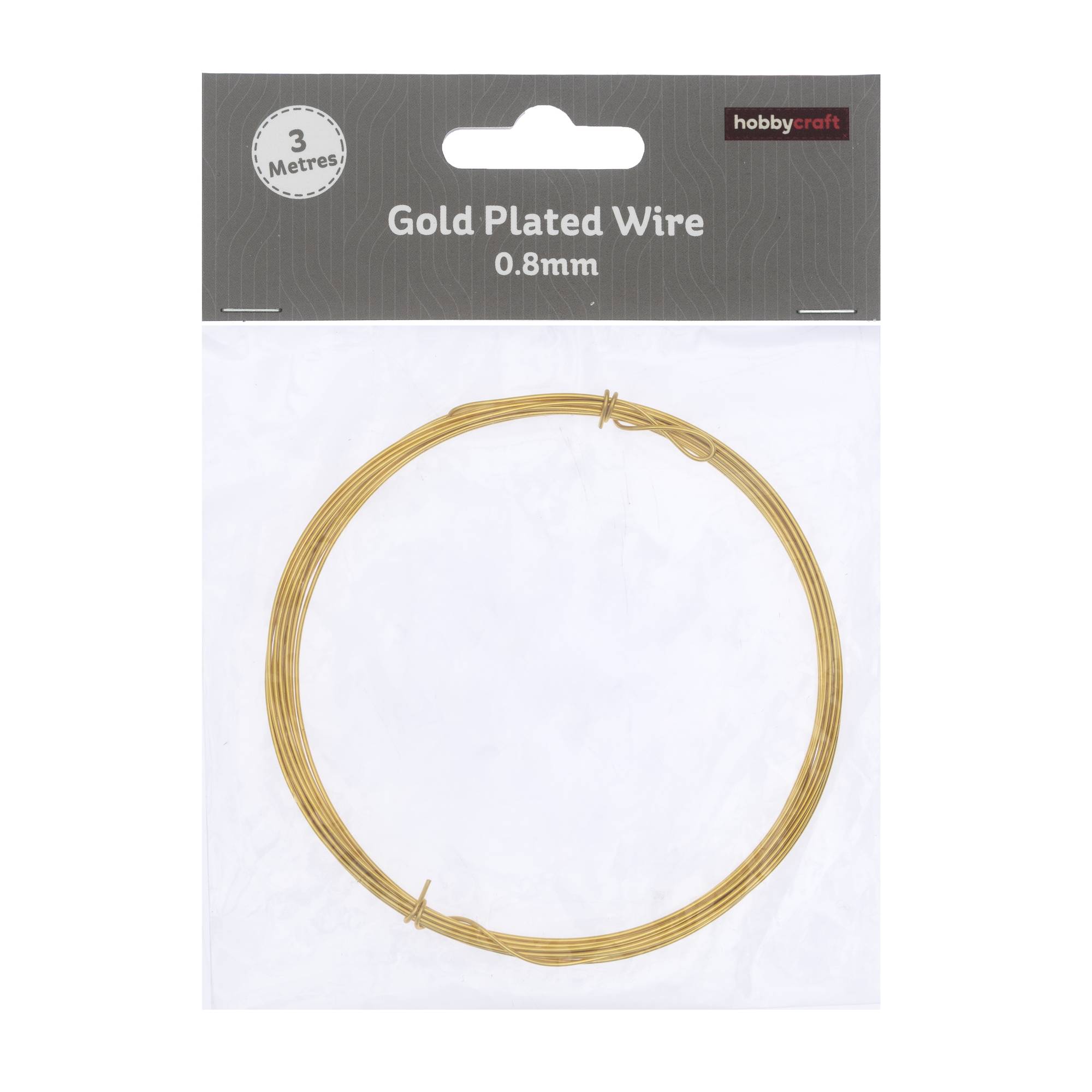 Gold-Plated Wire 0.8mm x 3m