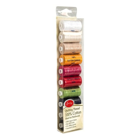 Sew Easy Quilting Thread 500m 10 Pack