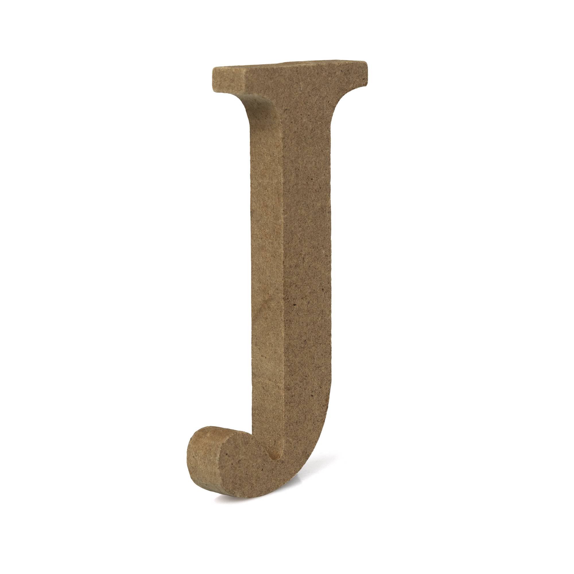 MDF Wooden Letter J 8cm