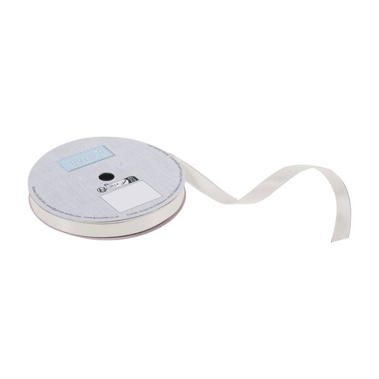 Trimits Ivory Double-Faced Satin Ribbon by the Metre 10mm