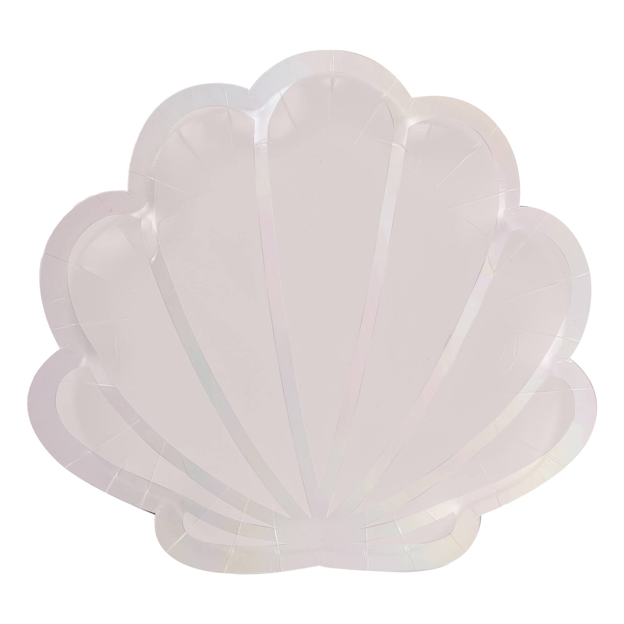 Ginger Ray Iridescent Mermaid Shell Paper Plates 8 Pack