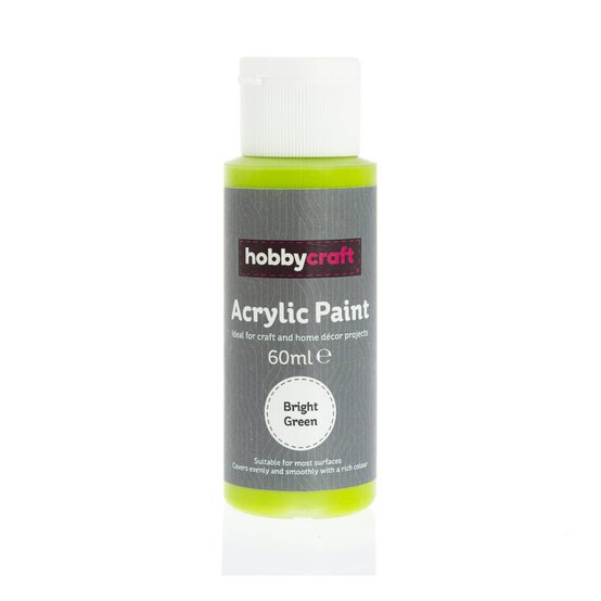 Bright Green Acrylic Craft Paint 60ml