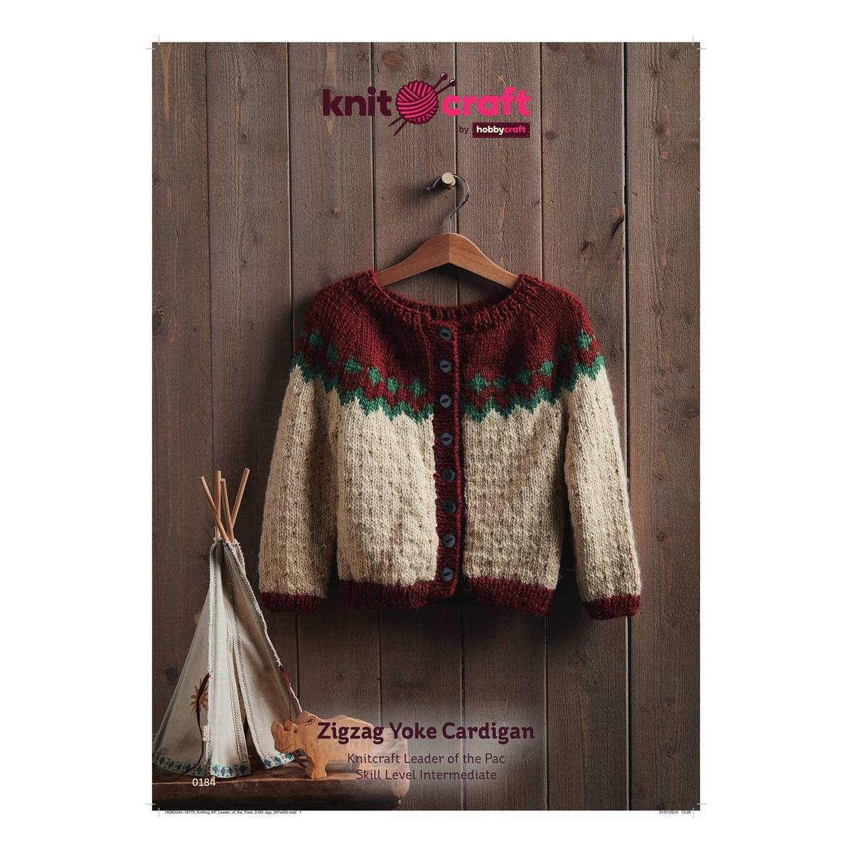 Knitcraft Zigzag Yoke Cardigan Digital Pattern 0184