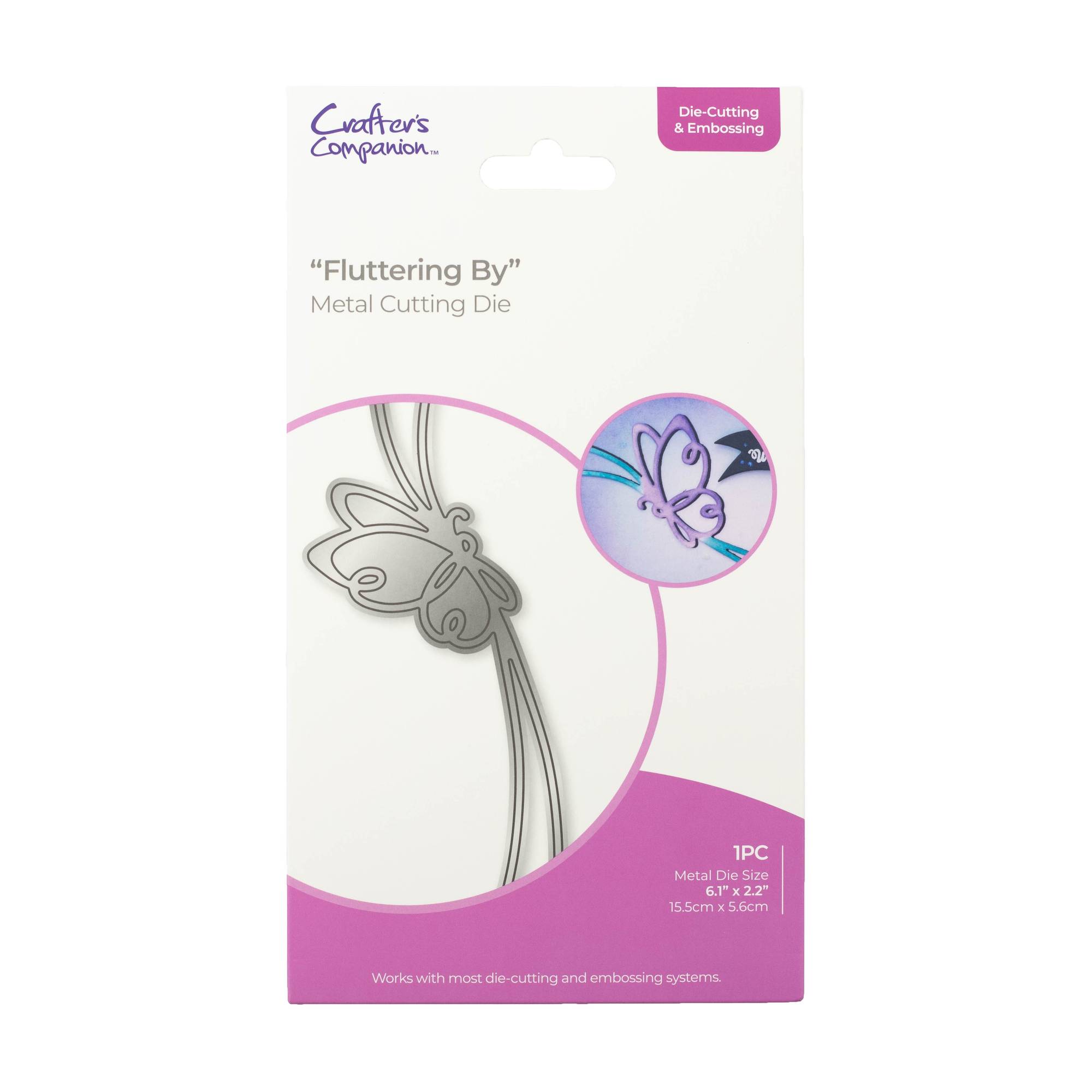 Gemini Fluttering By Metal Cutting Die 15.5cm x 5.6cm