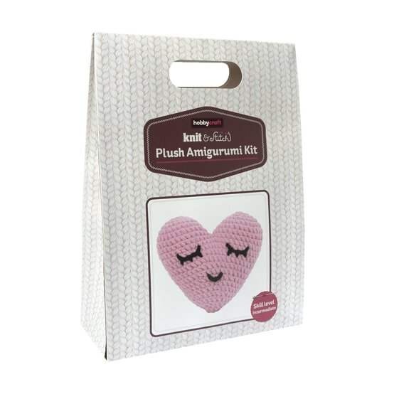 Mini Heart Plush Amigurumi Kit
