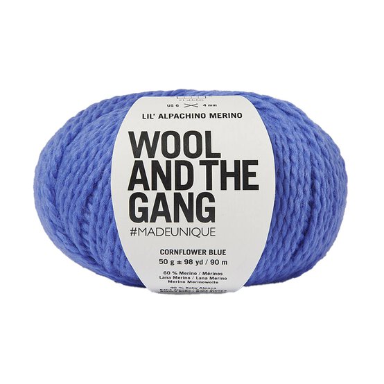 Wool and the Gang Cornflower Blue Lil’ Alpachino Merino 50g
