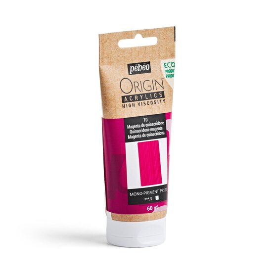 Pebeo Origin Quinacridone Magenta Acrylic Paint 60ml